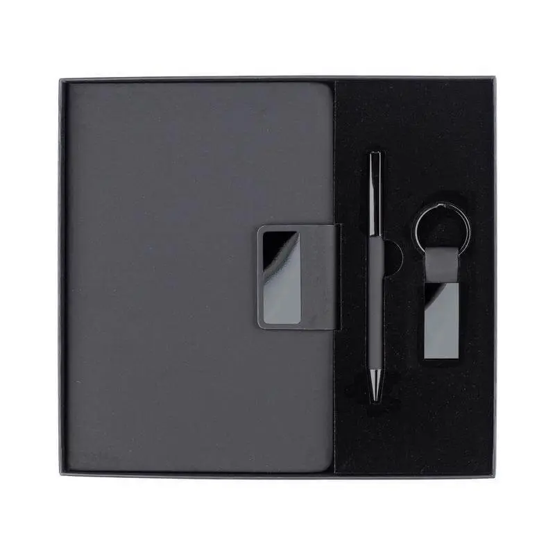 REGENT - Giftology Set of Notebook, Keychain and Pen - Black (1).webp
