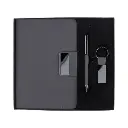 REGENT - Giftology Set of Notebook, Keychain and Pen - Black (1).webp