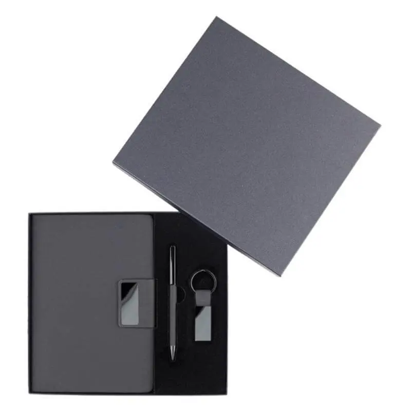 REGENT - Giftology Set of Notebook, Keychain and Pen - Black (4).webp
