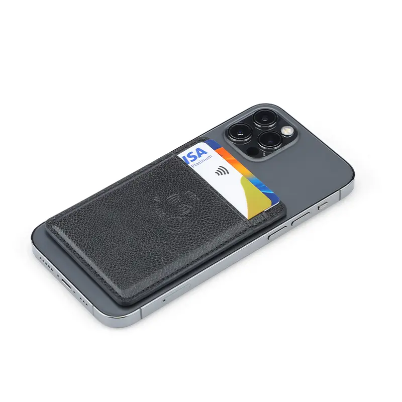 ROMA - Santhome Phone Card Holder with NFC - Black (4).webp