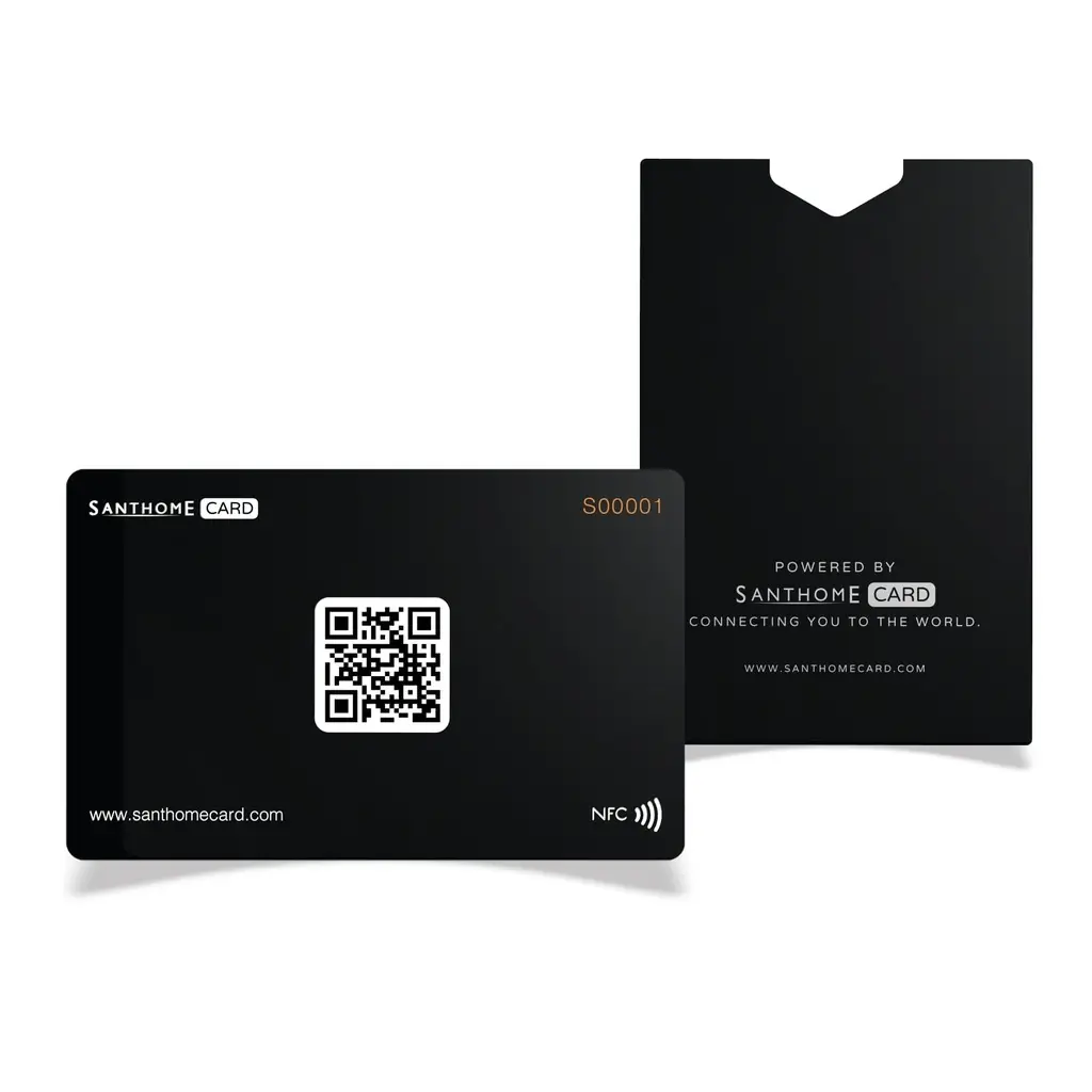 FINIQ - SANTHOME NFC card with Sleeve - Black.webp