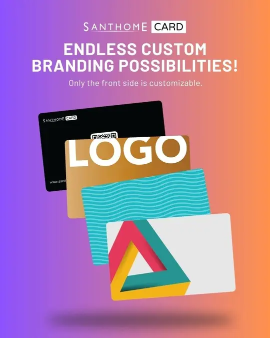 Santhome Card - Digital Business NFC Card - Black (3).webp