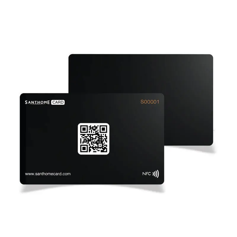 Santhome Card - Digital Business NFC Card - Black.webp