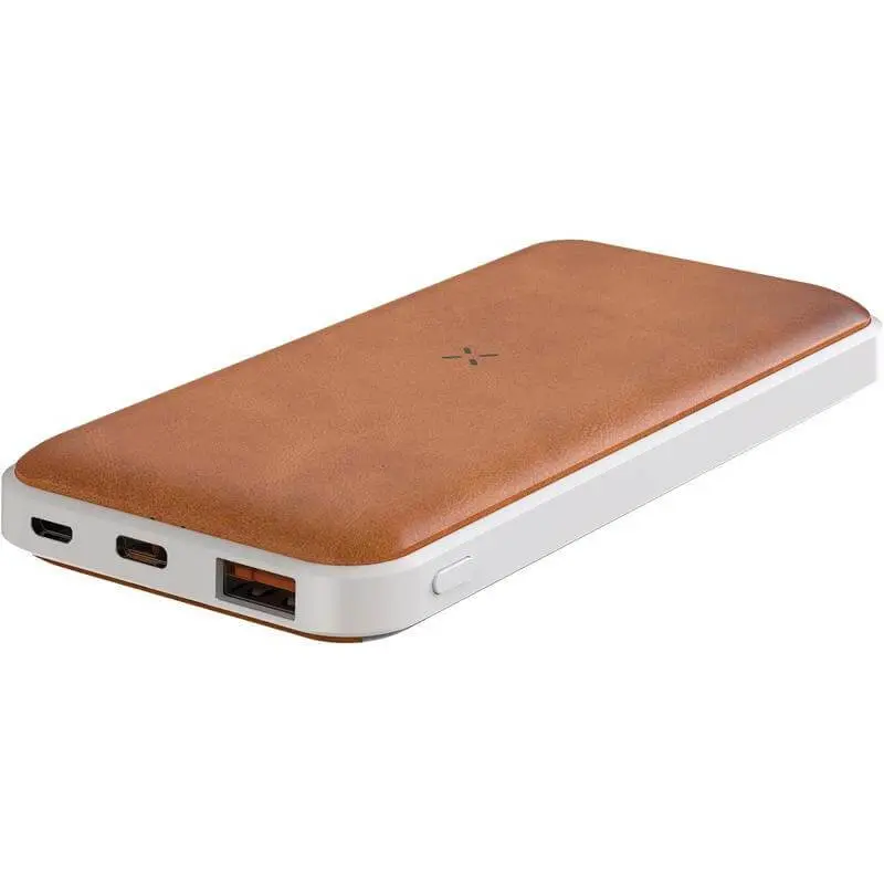 ALBECK - Recycled Leather 10000mAh PD Powerbank - White-Tan (1).webp
