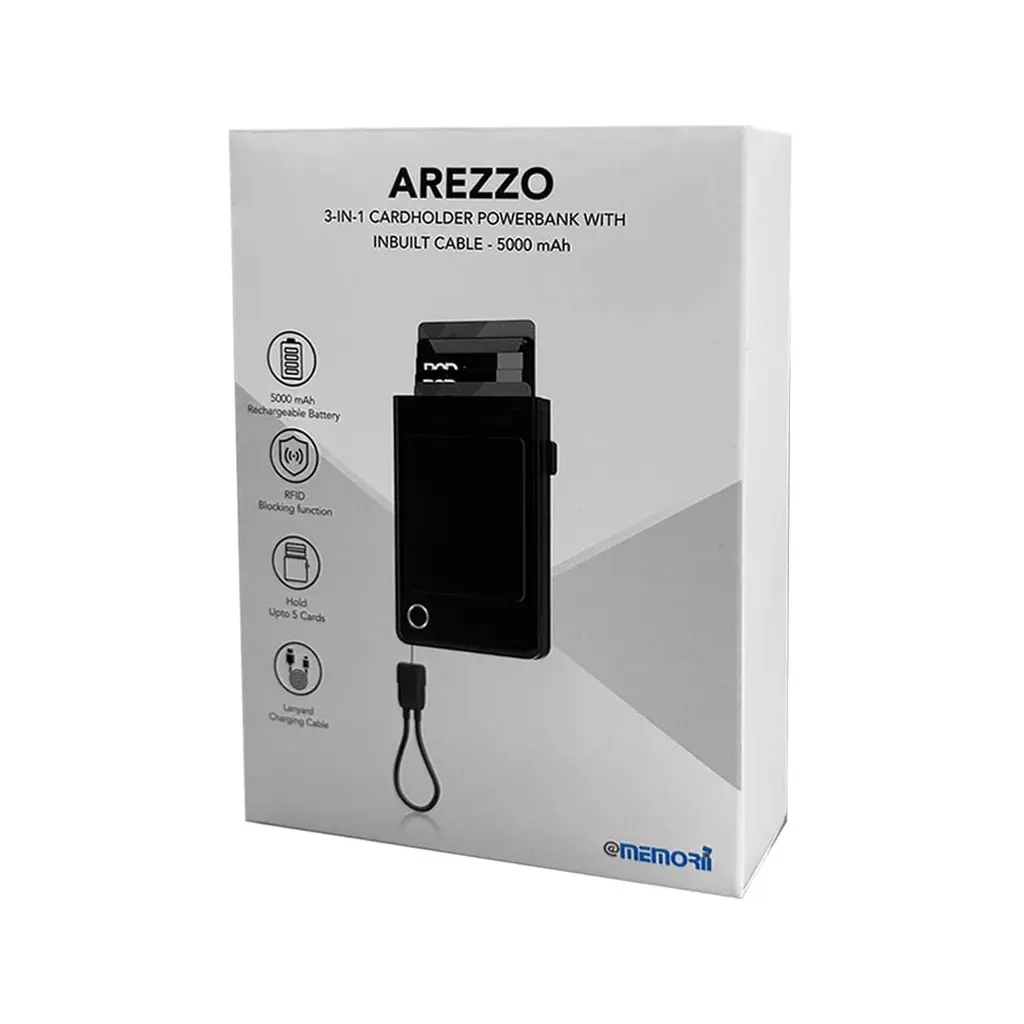 Arezzo - @memorii 5000mAh 3-in-1 Card Holder Powerbank (10).webp