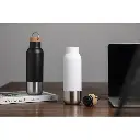 AVERSA - Hans Larsen Double Wall Vacuum Stainless Steel Bottle with Cork Lid - Black (2).webp