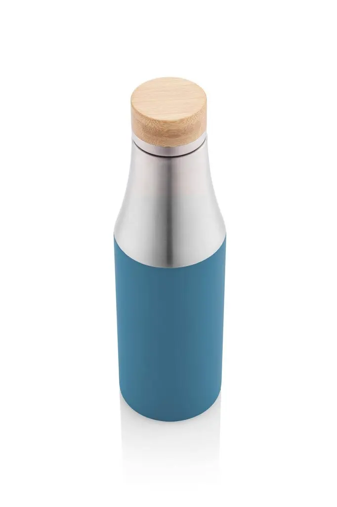 BREDA - Vacuum Bottle With Bamboo Lid - Blue.webp
