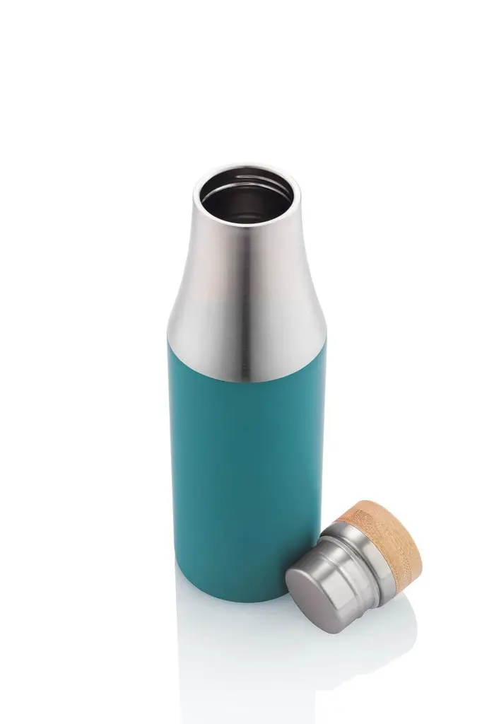 BREDA - Vacuum Bottle With Bamboo Lid - Aqua Green (1).webp