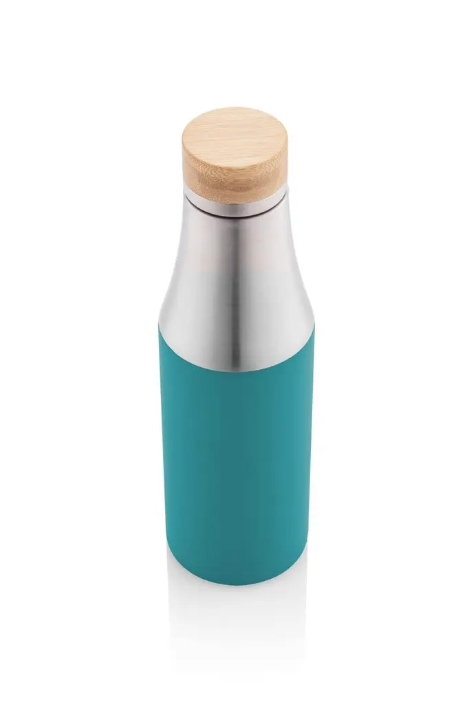 BREDA - Vacuum Bottle With Bamboo Lid - Aqua Green.webp