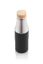 BREDA - Vacuum Bottle With Bamboo Lid - Black.webp