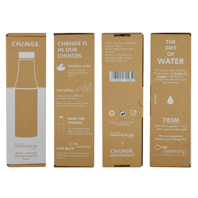BREDA - CHANGE Collection Insulated Water Bottle - White.webp