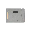 BLACE - @memorii Recycled PU Mouse Pad with Wireless Charger & Mobile Stand - Grey.webp