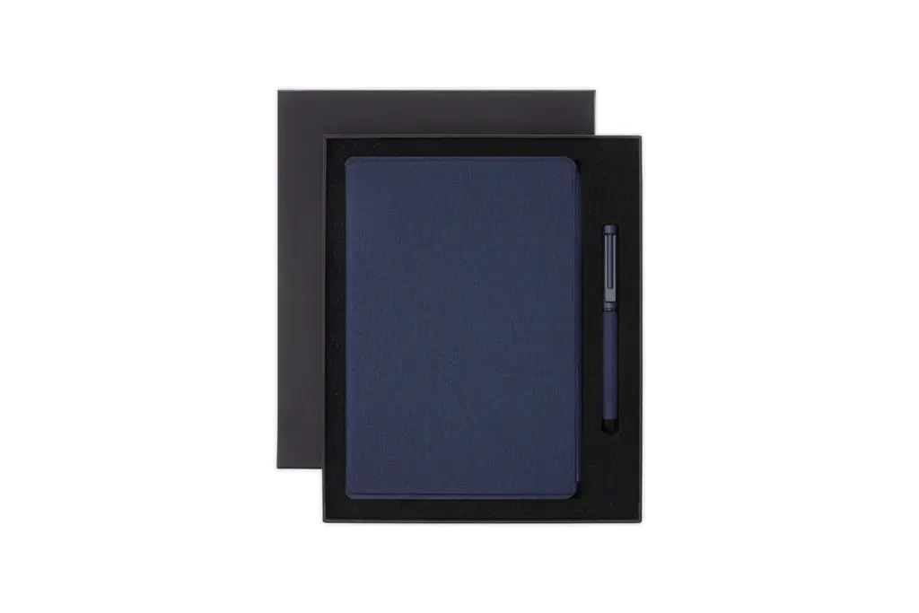CHANGE ZERO Sustainable Gift Set with Refillable Notebook & Pen - Navy (5).webp