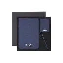 TESSIN - CHANGE ZERO Sustainable Gift Set with Refillable Notebook, Pen & Cardholder - Navy.webp