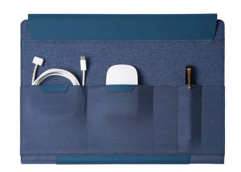 FULDA - CHANGE Collection RPET Laptop Case & Workstation - Navy Blue (2).webp