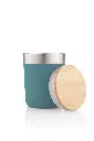 LAREN - Vacuum Coffee Tumbler With Bamboo Lid - Aqua Green.webp