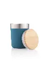 LAREN - Vacuum Coffee Tumbler With Bamboo Lid - Blue.webp
