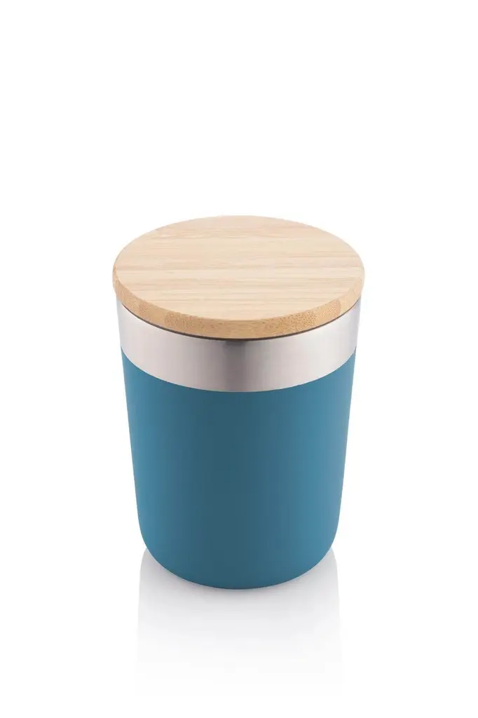 LAREN - Vacuum Coffee Tumbler With Bamboo Lid - Blue (1).webp