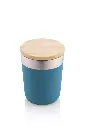 LAREN - Vacuum Coffee Tumbler With Bamboo Lid - Blue (1).webp