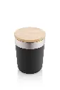 LAREN - Vacuum Coffee Tumbler With Bamboo Lid - Black (1).webp