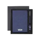 LENZEN - CHANGE ZERO Sustainable Gift Set with Refillable Notebook, Pen & USB Keychain - Navy (6).webp