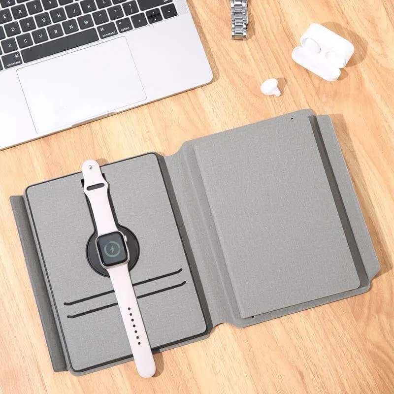 ONEX - Santhome Recycled 10000mAh 15W MagSafe Wireless A5 Organizer 32GB - Grey (4).webp