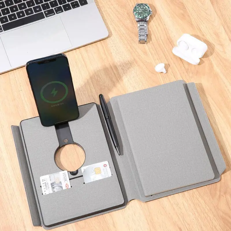 ONEX - Santhome Recycled 10000mAh 15W MagSafe Wireless A5 Organizer 32GB - Grey (5).webp