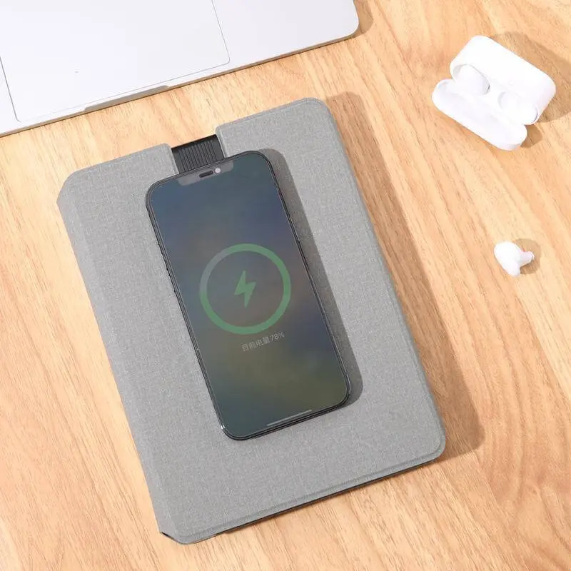 ONEX - Santhome Recycled 10000mAh 15W MagSafe Wireless A5 Organizer 32GB - Grey (2).webp