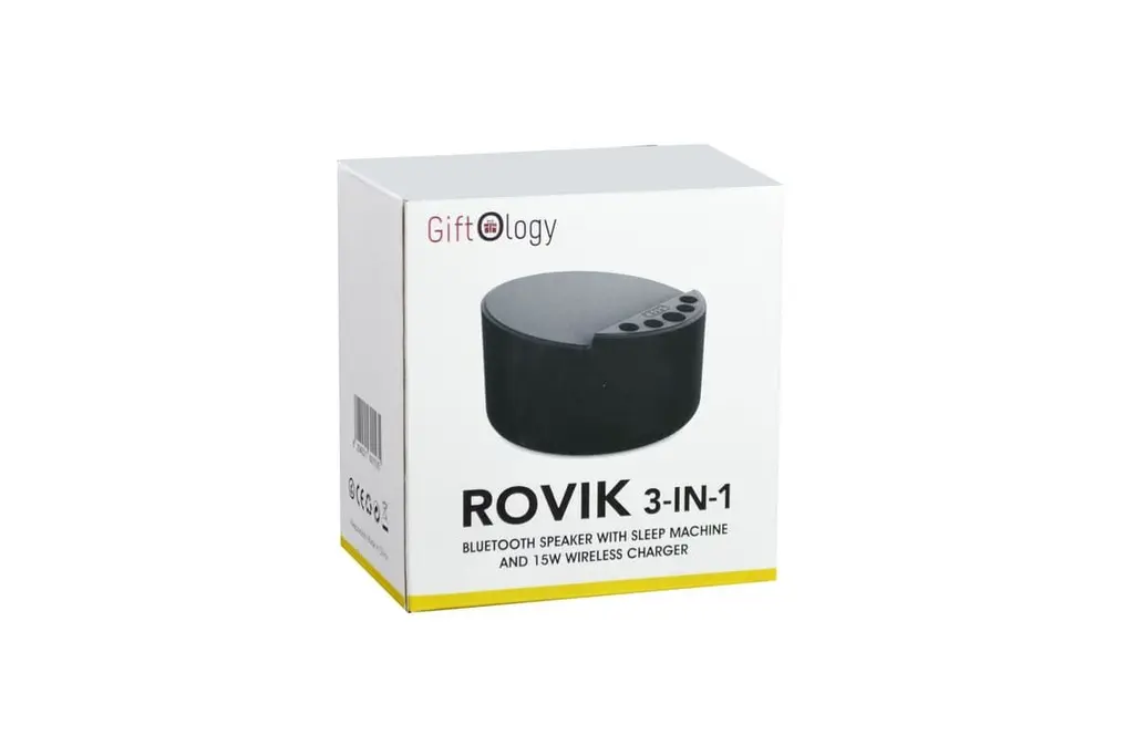 ROVIK - Giftology 3-in-1 Bluetooth Speaker with Sleep Machine and 15W Wireless Charger - Black (4).webp