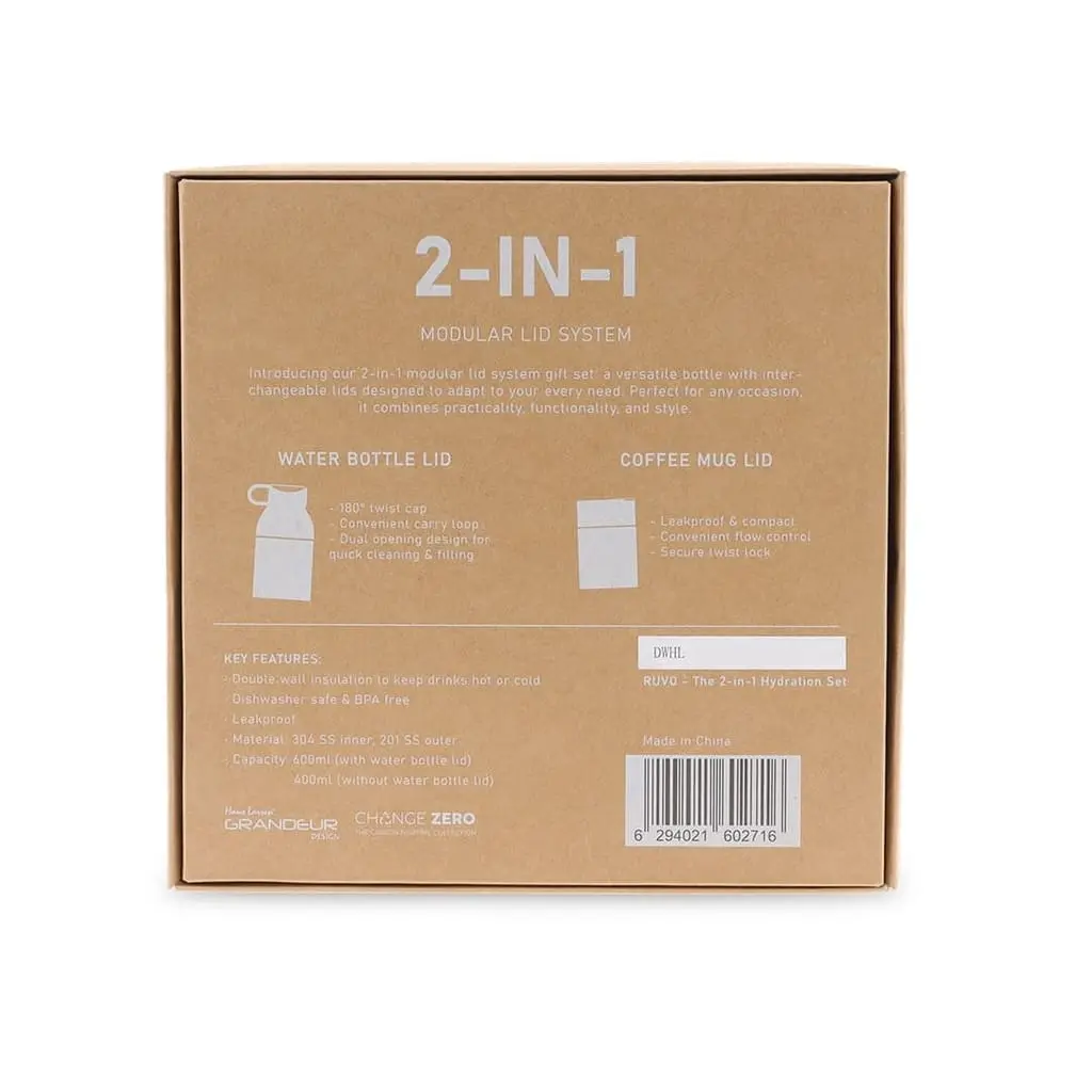 RUVO - CHANGE ZERO 2-in-1 Modular Hydration Gift Set - Black (6).webp