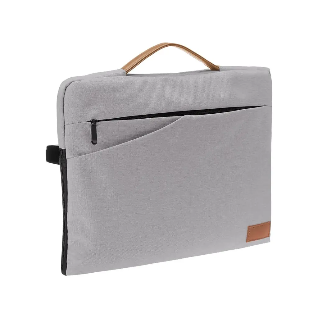 SALCEA - Santhome® 15_ Laptop Sleeve - Grey-Tan.webp