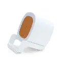 TASOVA - @memorii Recycled Leather 15W Wireless Charger Bluetooth Speaker - White-Tan (2).webp