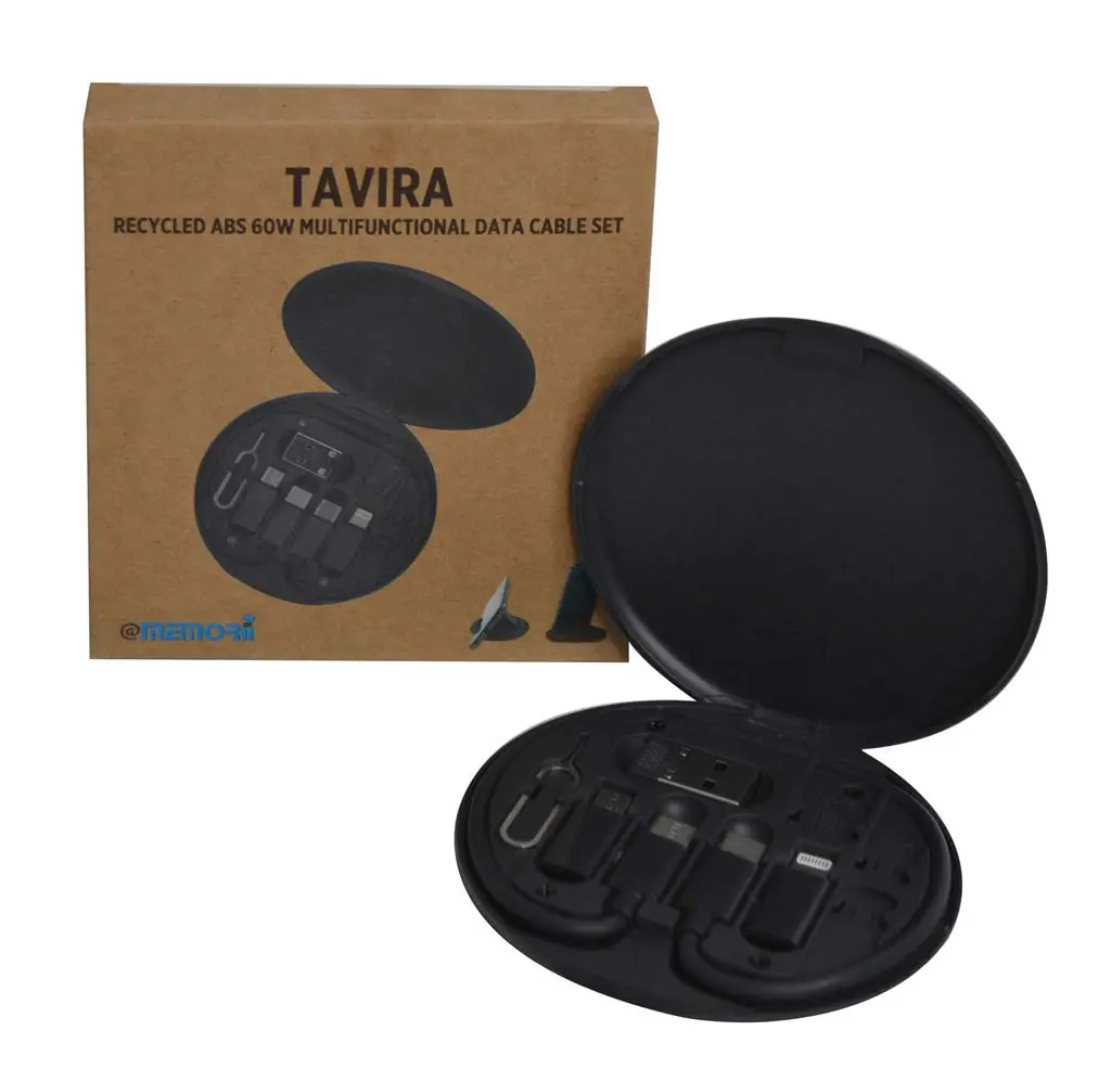 TAVIRA - @memorii Recycled Multi-Cable Set - Black (20).webp