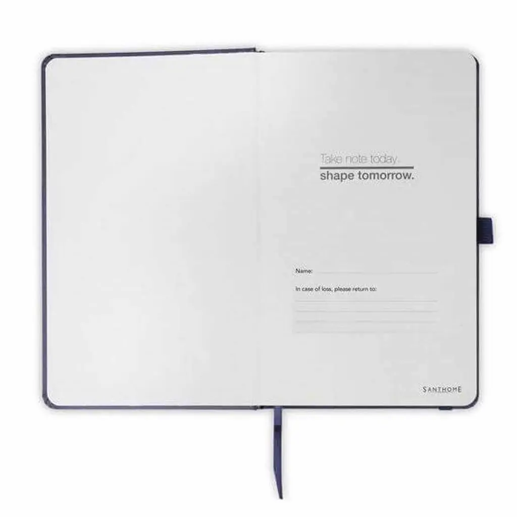 BARON - Santhome Expanded A5 Hard Cover Notebook - Navy Blue.webp