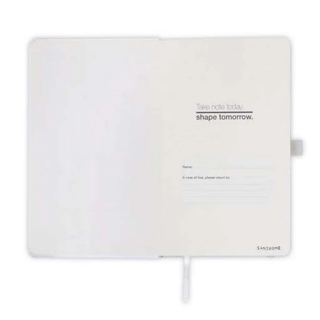 BARON - Santhome Expanded A5 Hard Cover Notebook - White.webp