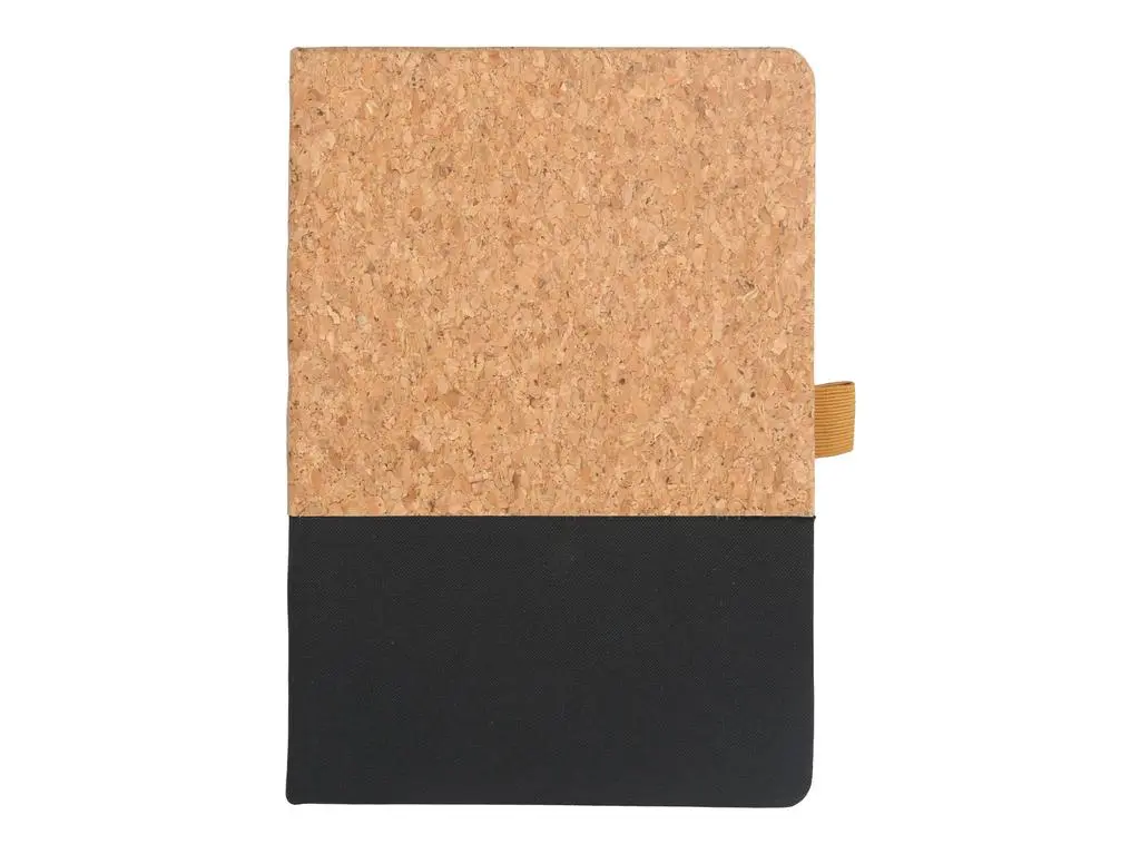 BORSA - eco-neutral A5 Cork Fabric Hard Cover Notebook and Pen Set - Black (1).webp