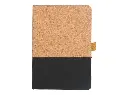 BORSA - eco-neutral A5 Cork Fabric Hard Cover Notebook and Pen Set - Black (1).webp