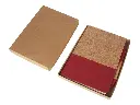 BORSA - eco-neutral A5 Cork Fabric Hard Cover Notebook and Pen Set - Red (2).webp