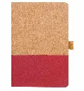 BORSA - eco-neutral A5 Cork Fabric Hard Cover Notebook and Pen Set - Red (4).webp