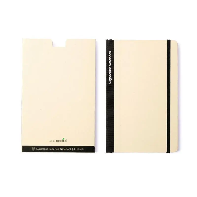 BUREN - eco-neutral Sugarcane Paper Notebook - Black (2).webp