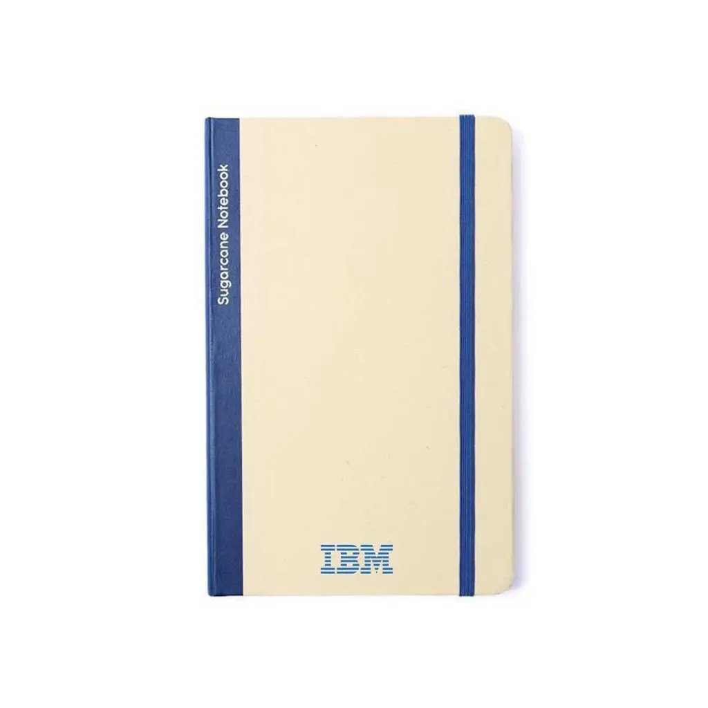 BUREN - eco-neutral Sugarcane Paper A5 Notebook - Navy Blue (4).webp