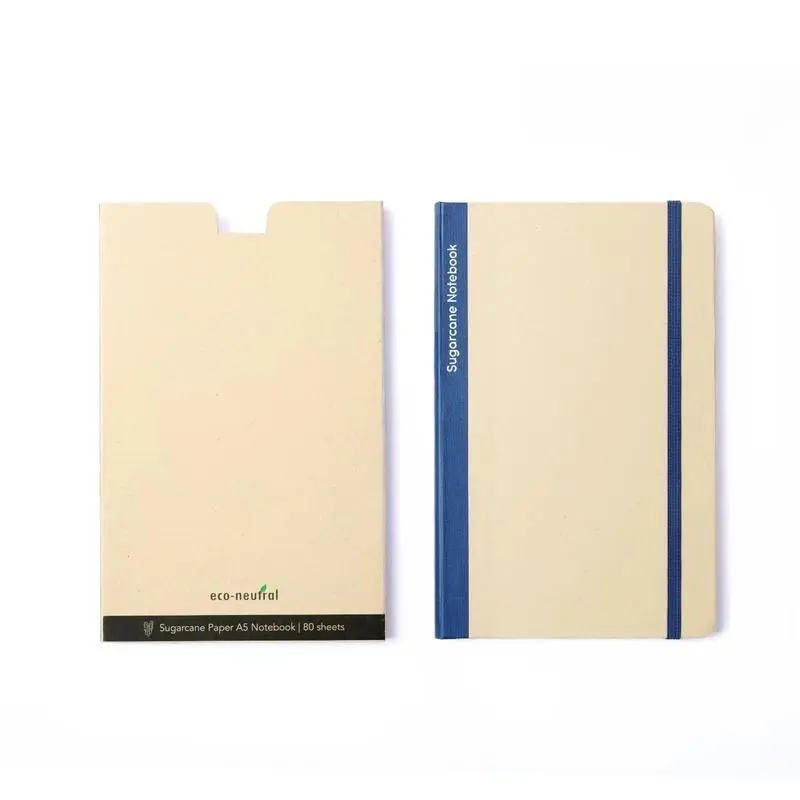 BUREN - eco-neutral Sugarcane Paper Notebook - Navy Blue (1).webp