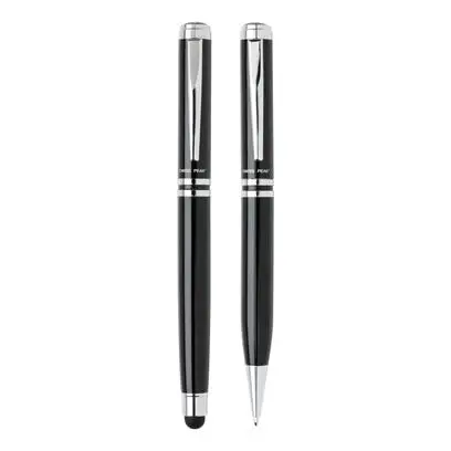 DUSCO SET - Swiss Peak Executive Pen Set - Black-Silver.webp