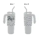 FORZA 360 - Hans Larsen Recycled Stainless Steel-PP Tumbler with 360 Branding - White (6).webp