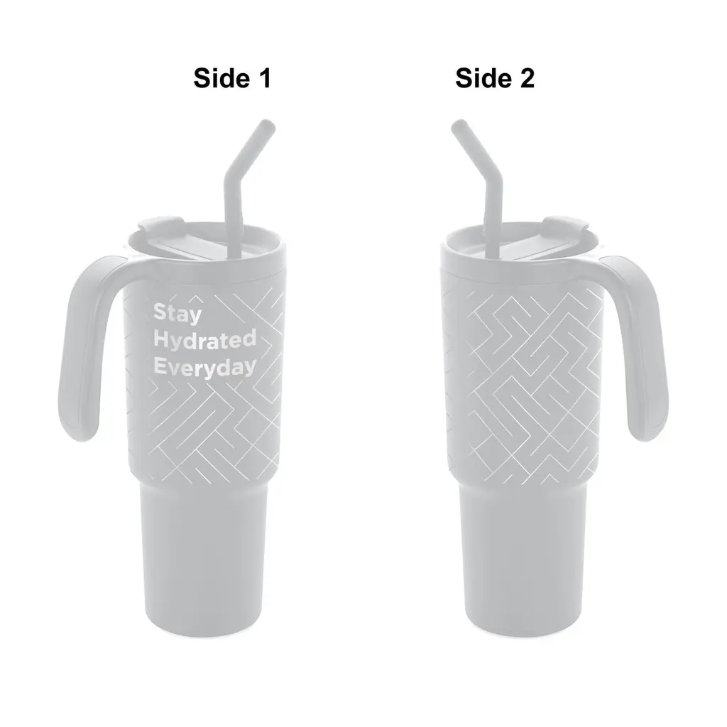 FORZA 360 - Hans Larsen Recycled Stainless Steel-PP Tumbler with 360 Branding - White (7).webp