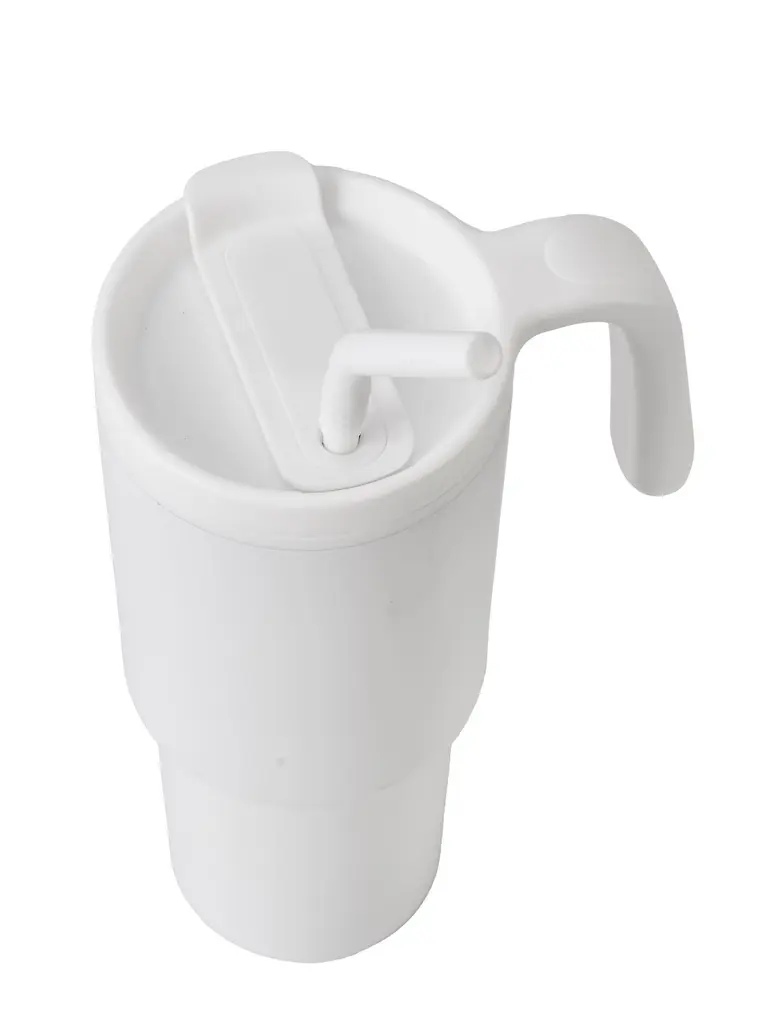 FORZA 360 - Hans Larsen Recycled Stainless Steel-PP Tumbler with 360 Branding - White.webp