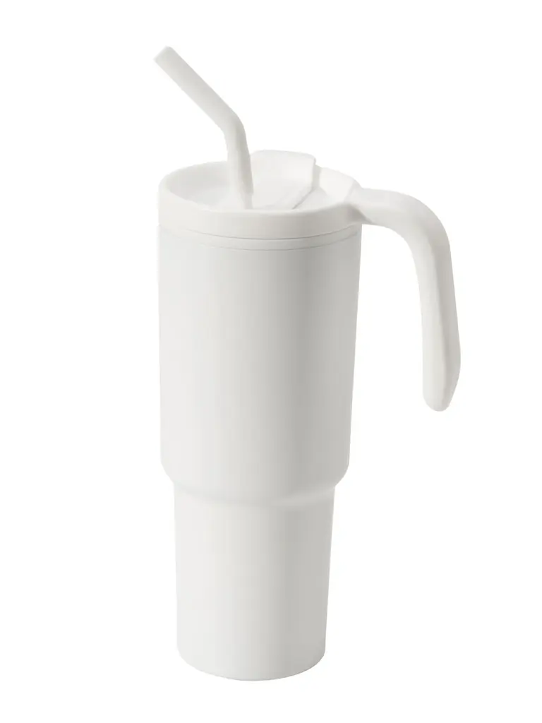 FORZA 360 - Hans Larsen Recycled Stainless Steel-PP Tumbler with 360 Branding - White (2).webp