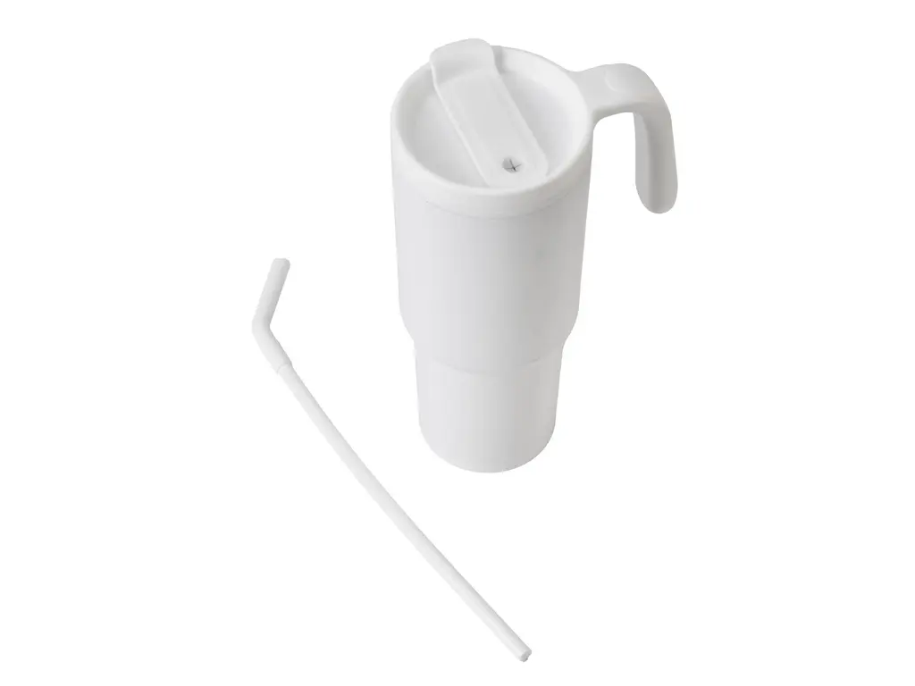 FORZA 360 - Hans Larsen Recycled Stainless Steel-PP Tumbler with 360 Branding - White (4).webp