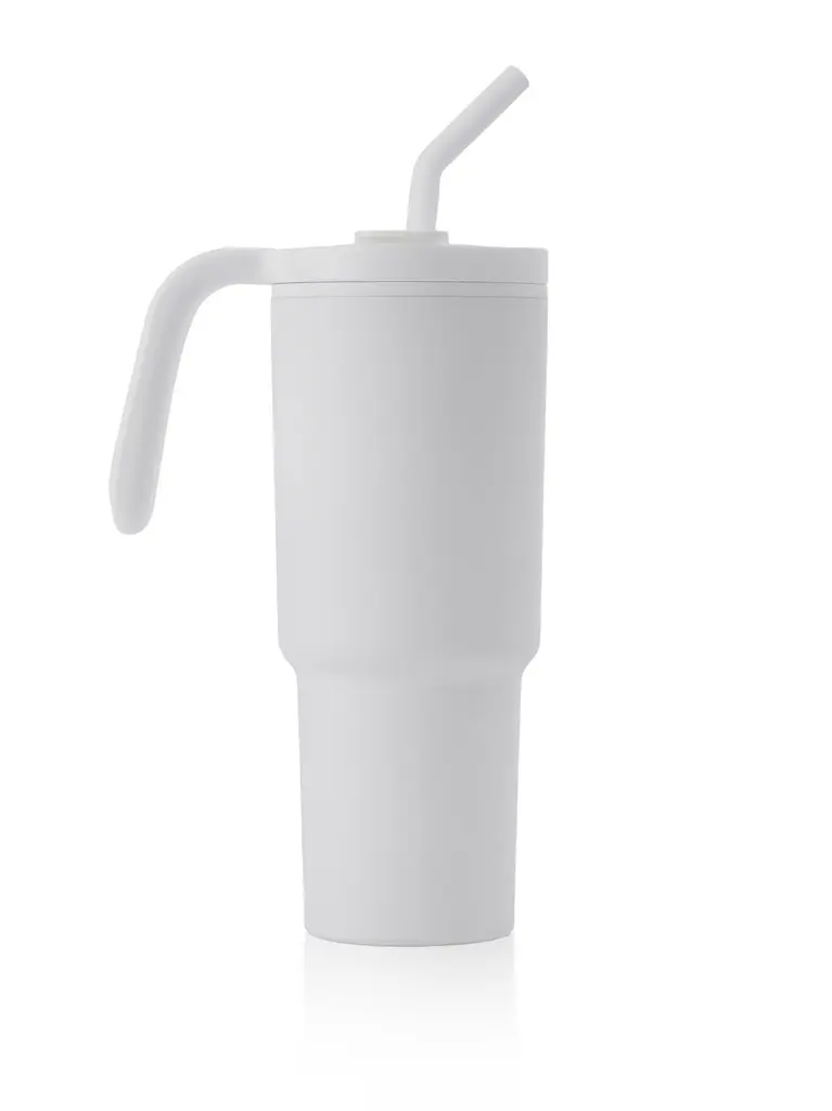 FORZA 360 - Hans Larsen Recycled Stainless Steel-PP Tumbler with 360 Branding - White (1).webp