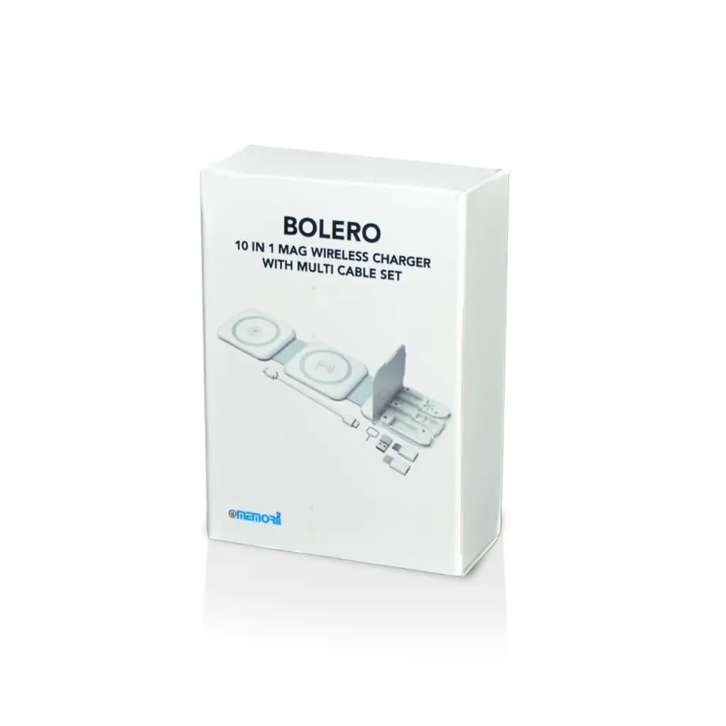 BOLERO - @memorii 2 in 1 Wireless Charger with Multi Cable Set - White (8).webp